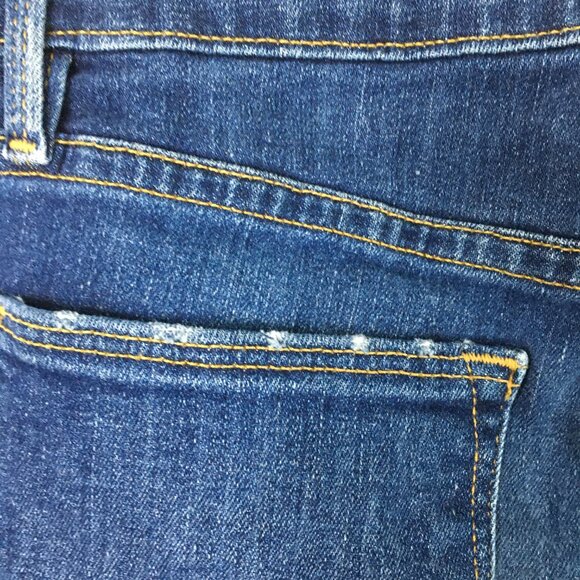 FRAME York Wash 5 Pocket Logo Hardware Le High Rise Waist Slim Fit Skinny Jeans - Picture 11 of 12